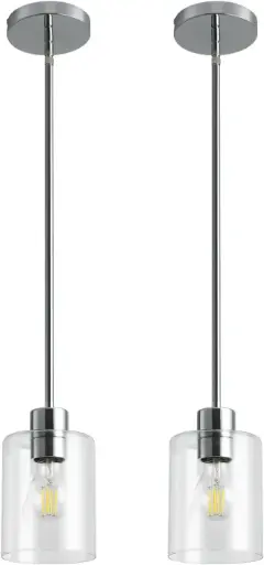 Lamparas colgantes 12" 2 Pcs