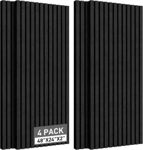 Paneles acusticos 2"x24" 4Pcs
