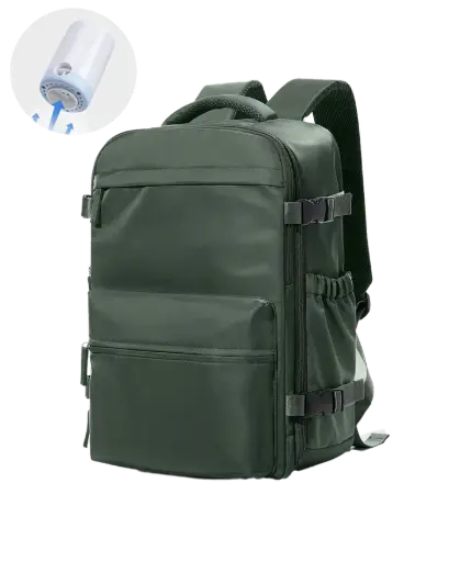 Mochila con sistema de vacio