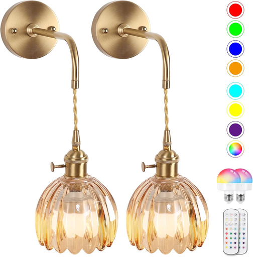 Lamparas de pared Vintage 2 Pcs