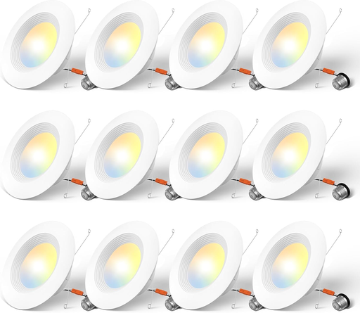 Luces empotrarles 6" 12 Pcs
