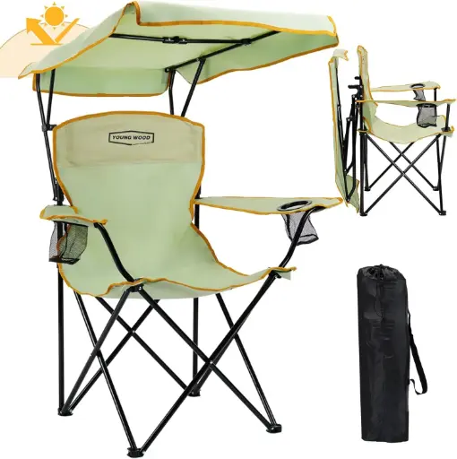 Silla de playa con toldo