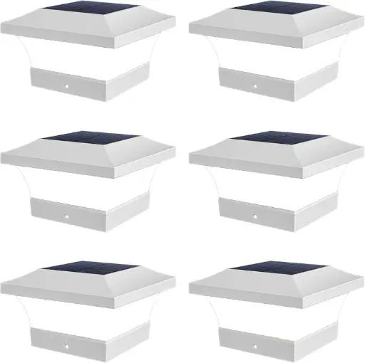 Luces solares de poste 6 Pcs